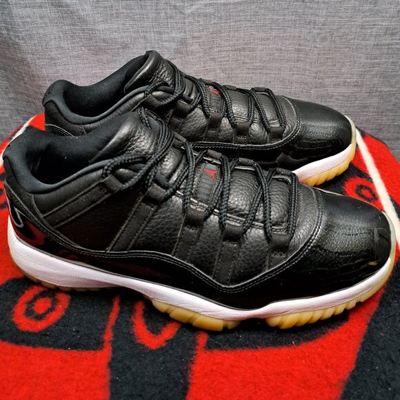 %Size 10 Nike Air Jordan 11 Retro Low Black av2187-001 Men / AJ4 main image 12